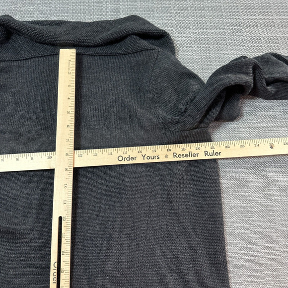 Eileen Fisher Sweater Cardigan Womens Medium Open‎ Front Merino Wool Oversize * - Picture 7 of 12